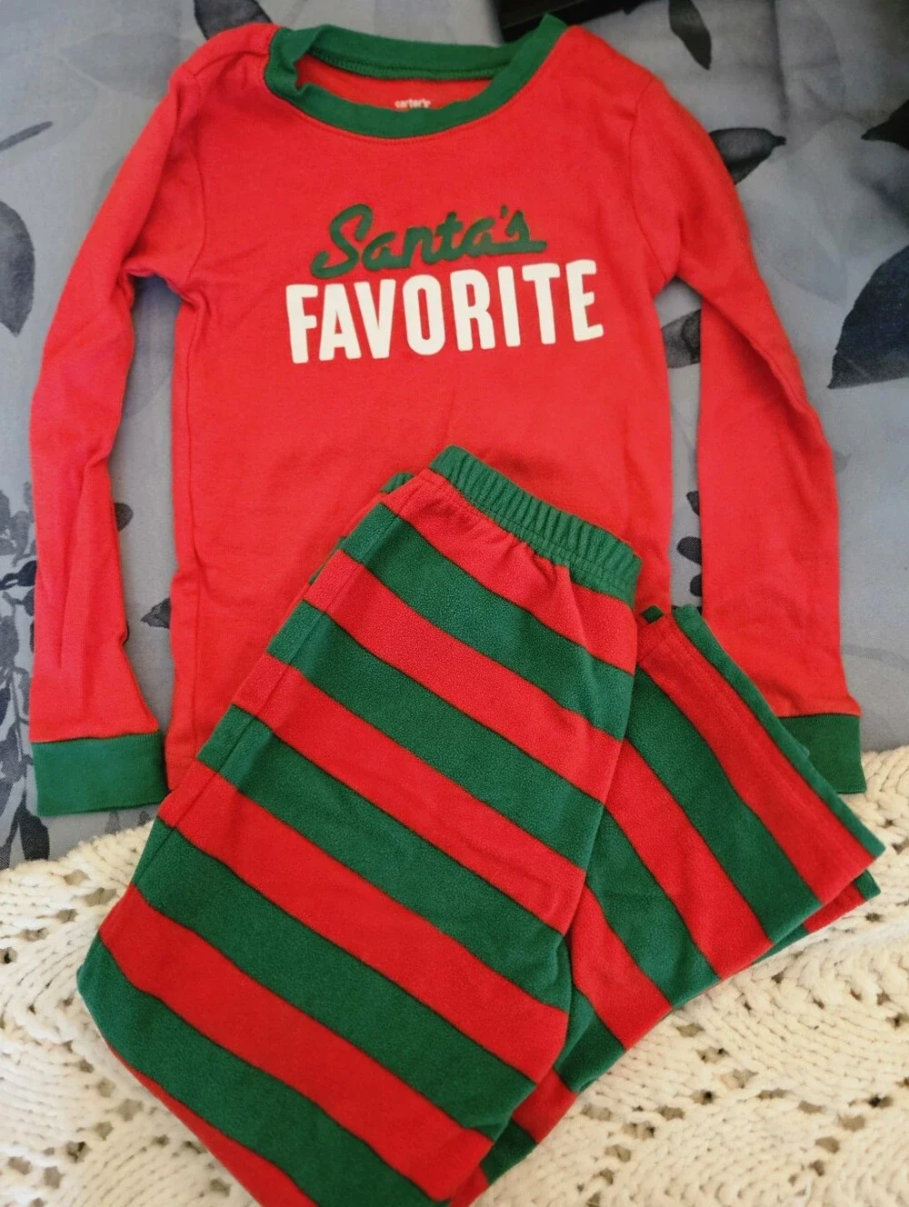 Carters Christmas Pajamas Set Size 6